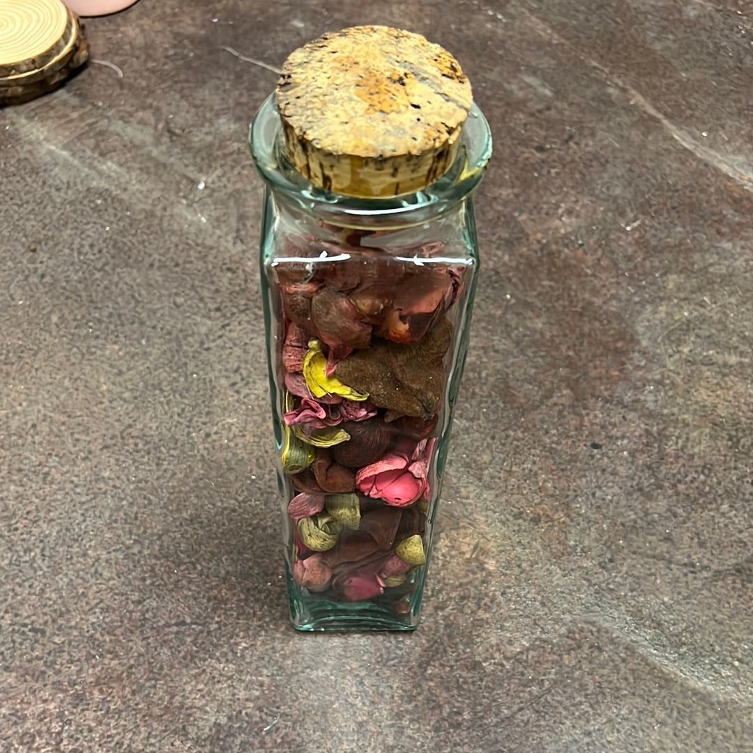 Tall Glass Jar with Cork