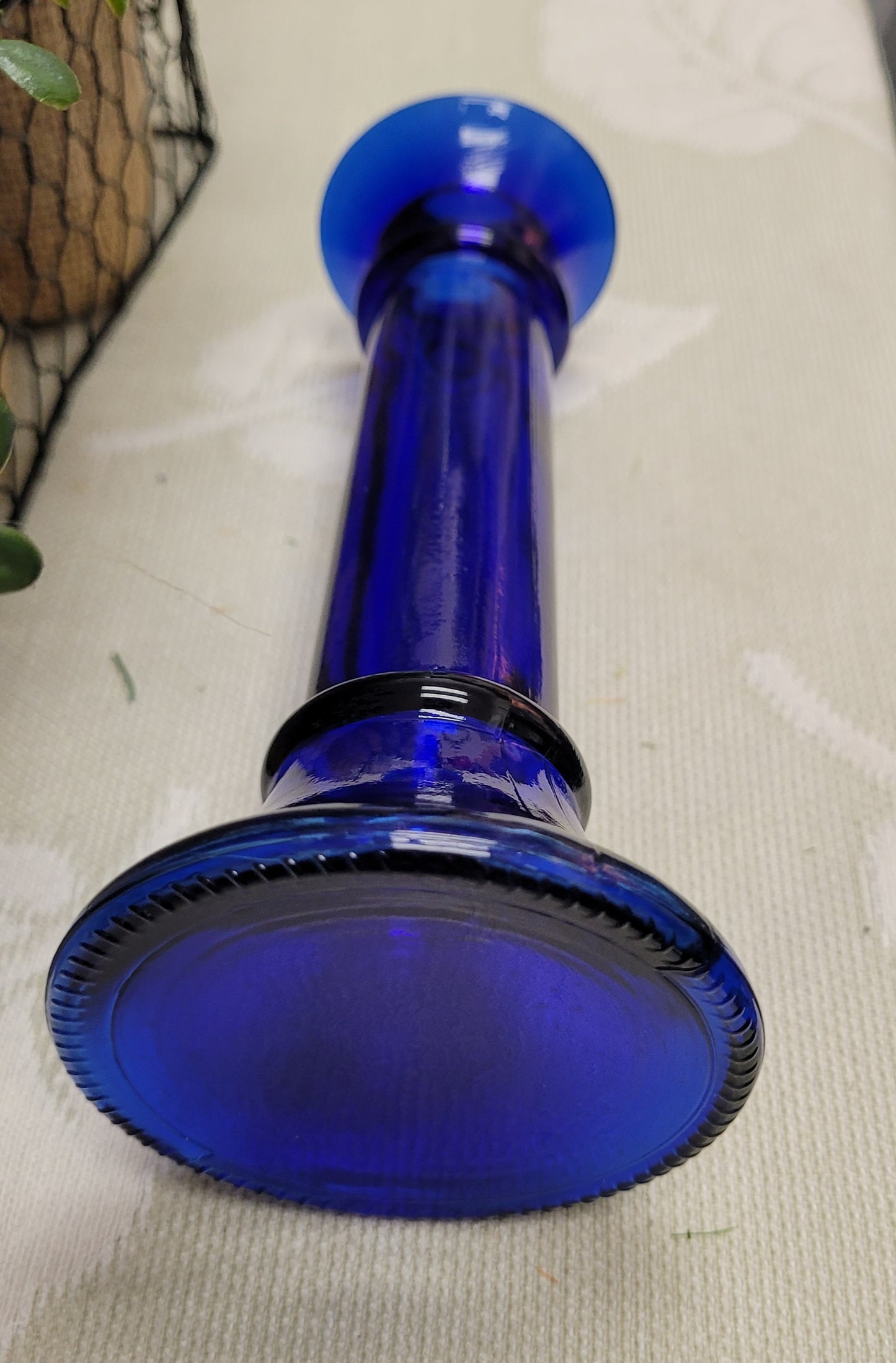 Cobalt Blue Candle Stick