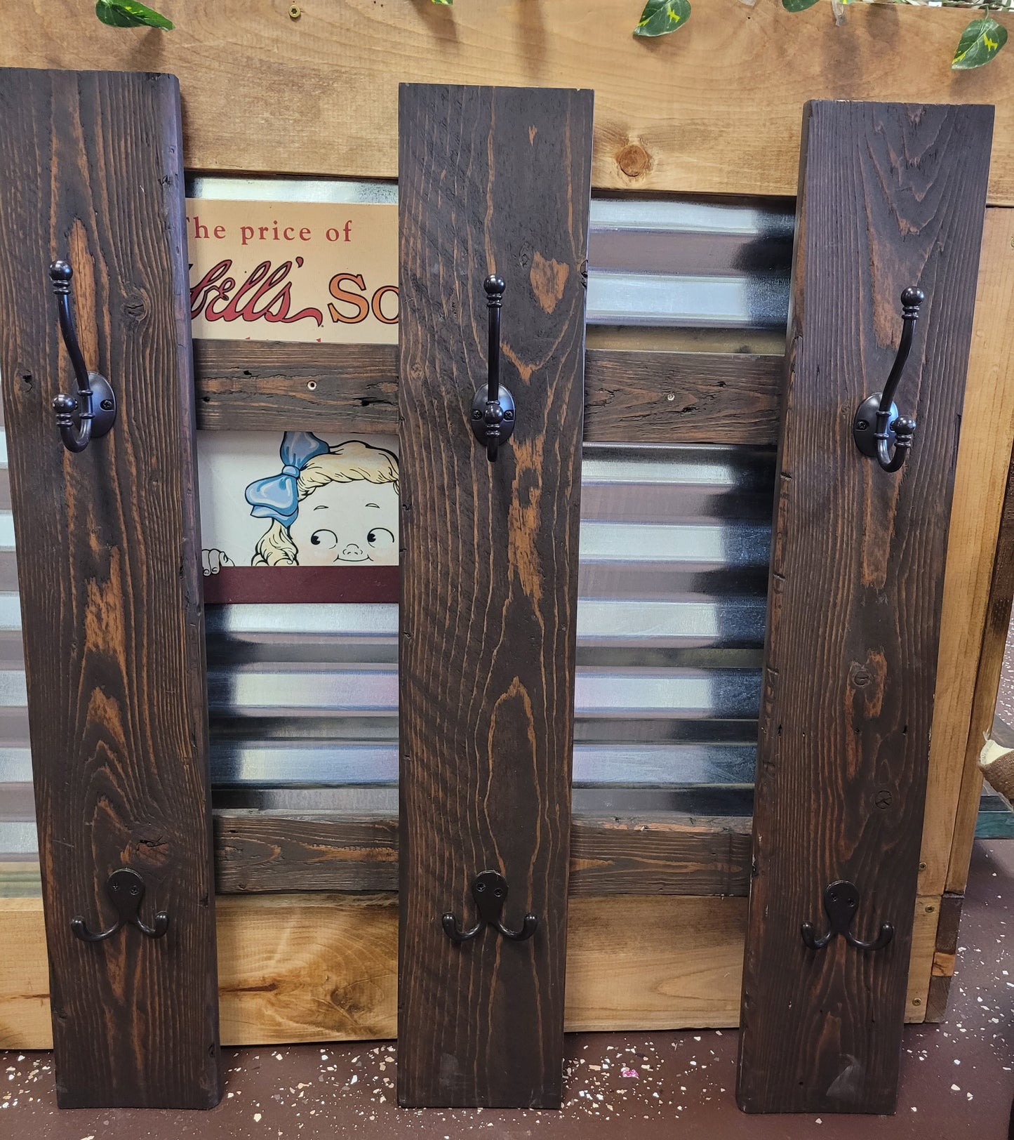 Homemade jacket rack