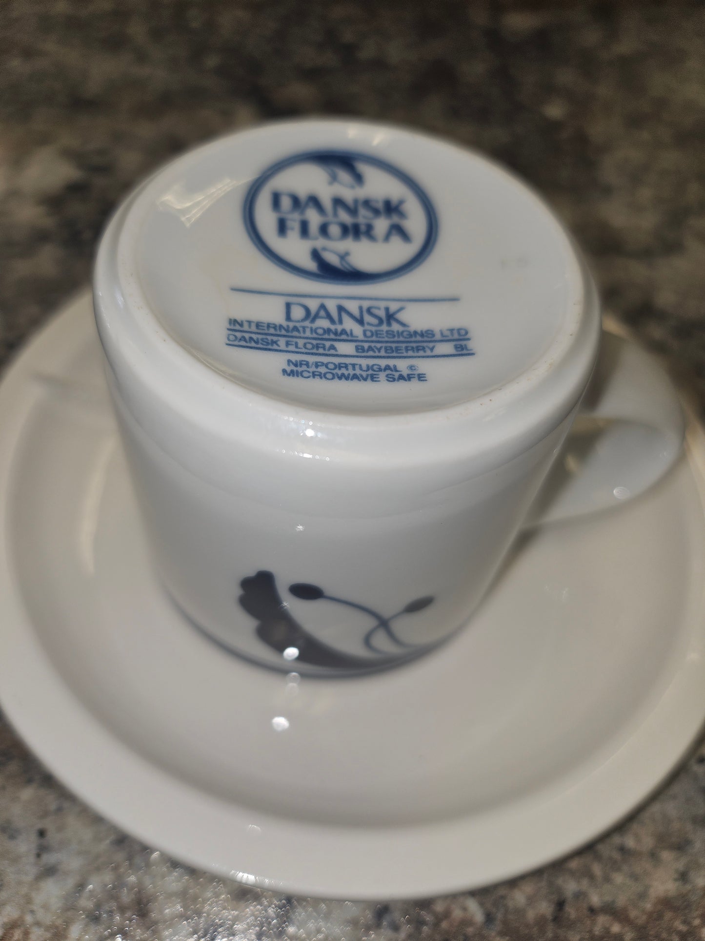 Cobalt tea cup