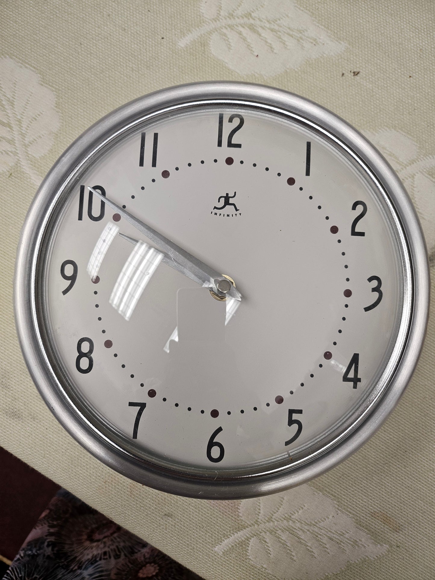 Silver clock