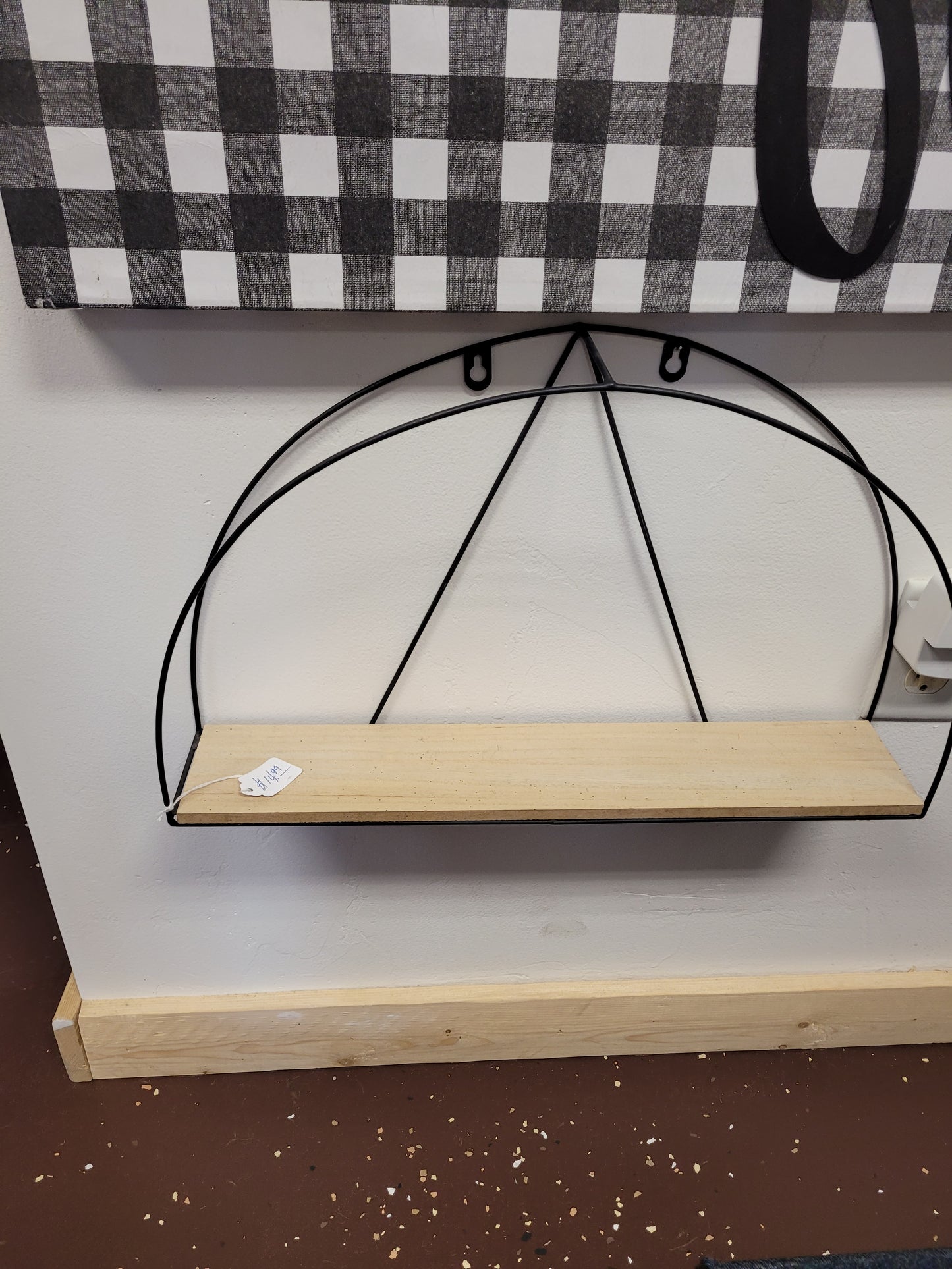 Hanging half shelf