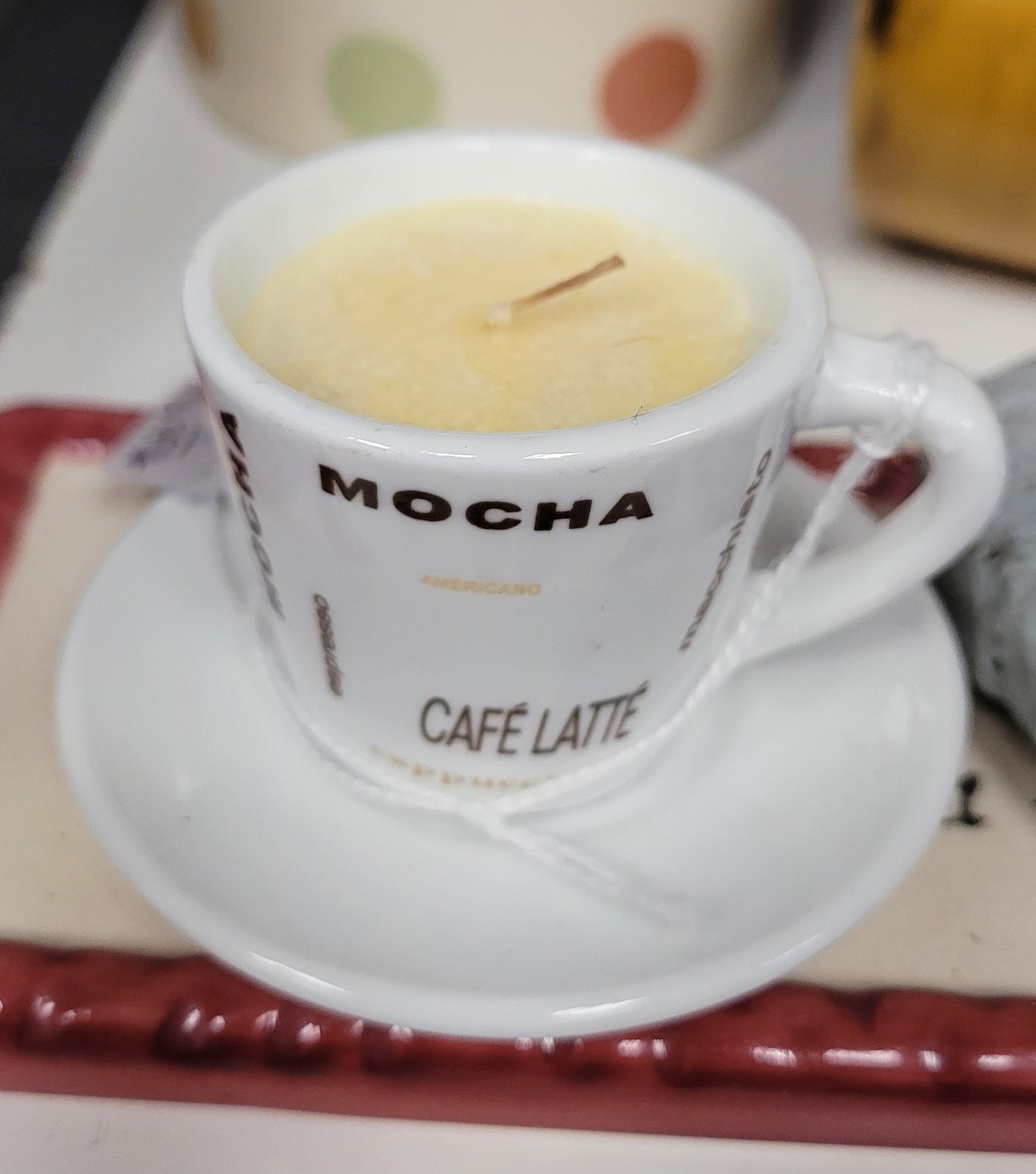 Mini mocha tea candle