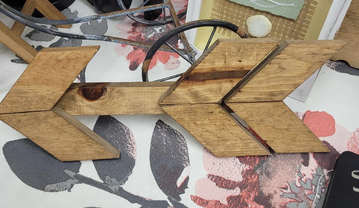 Solid wood arrow
