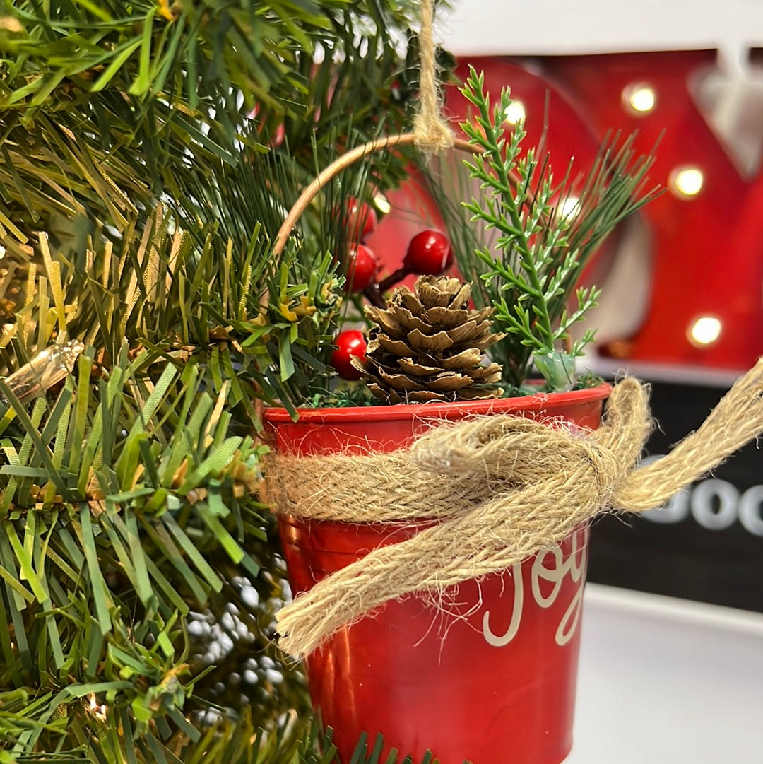 Joy Bucket Ornament