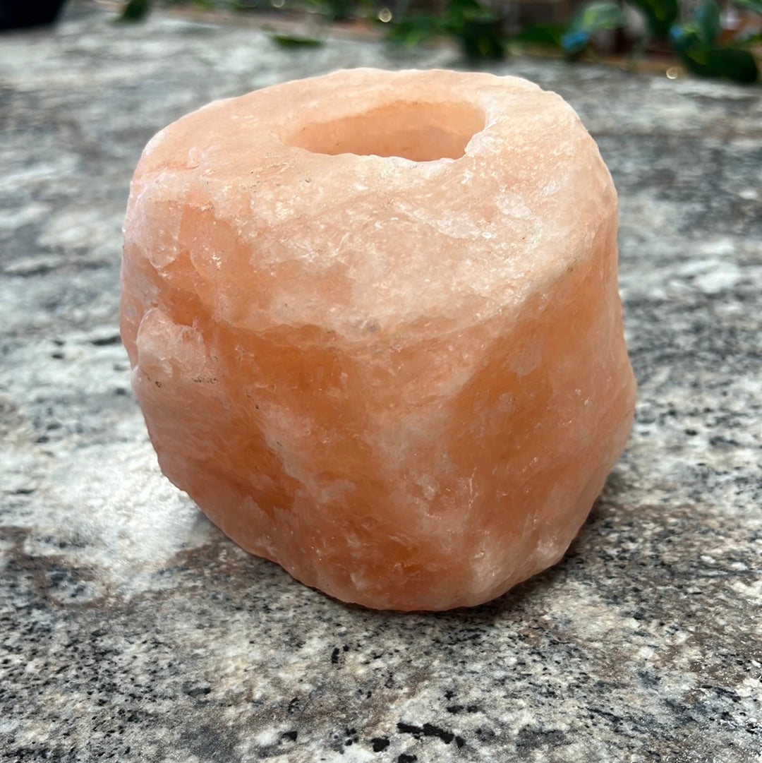 Salt Rock Candle Holder