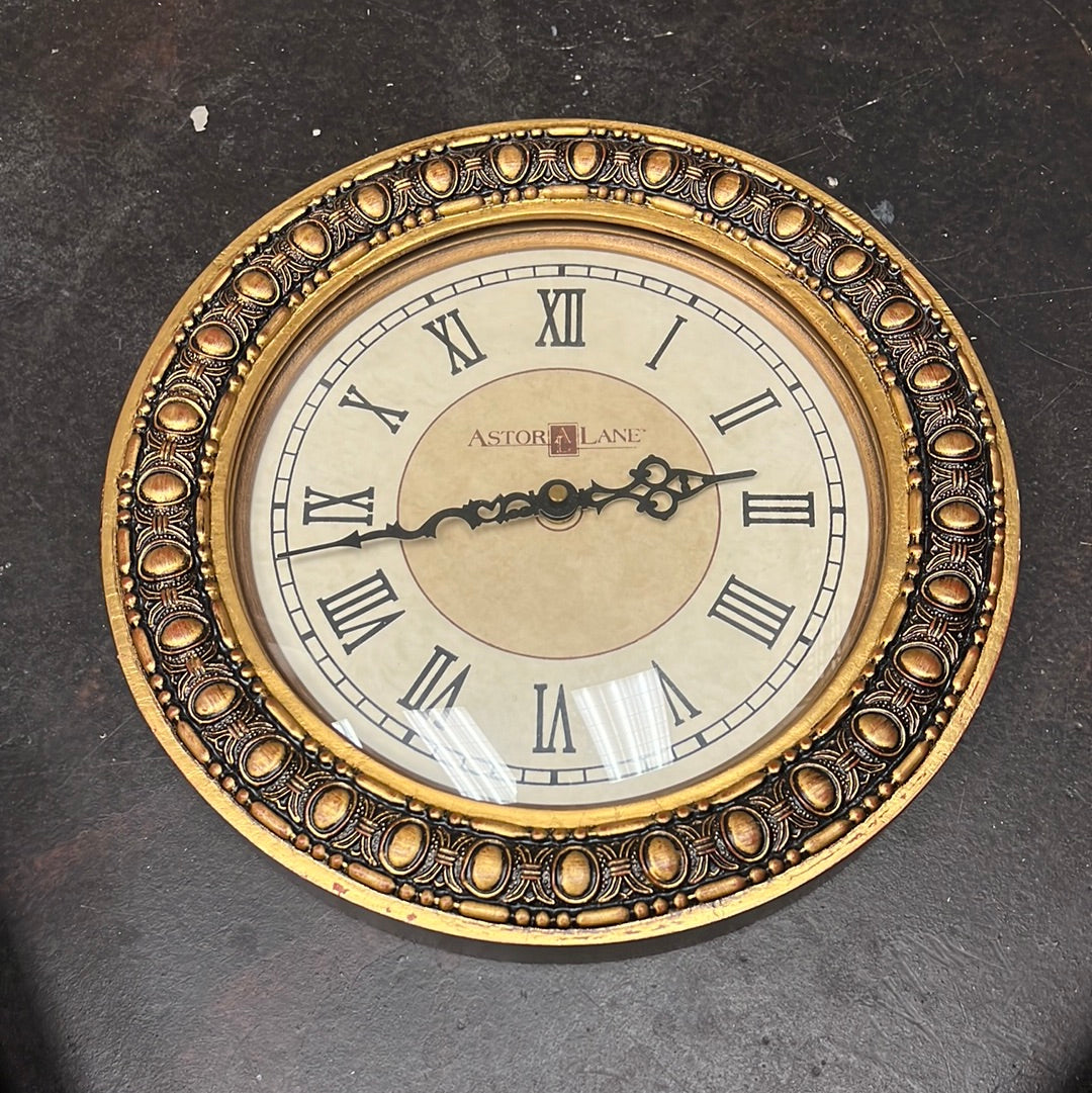 Gold Astor Lane Clock