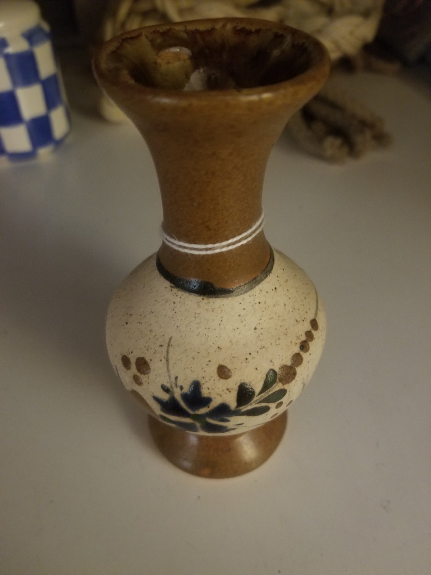 Small pottery vase