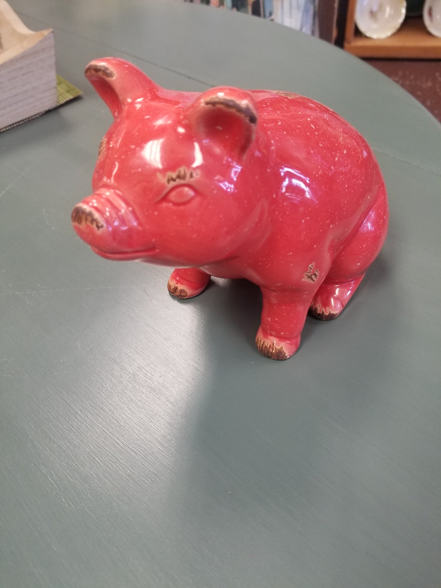Red pig decor