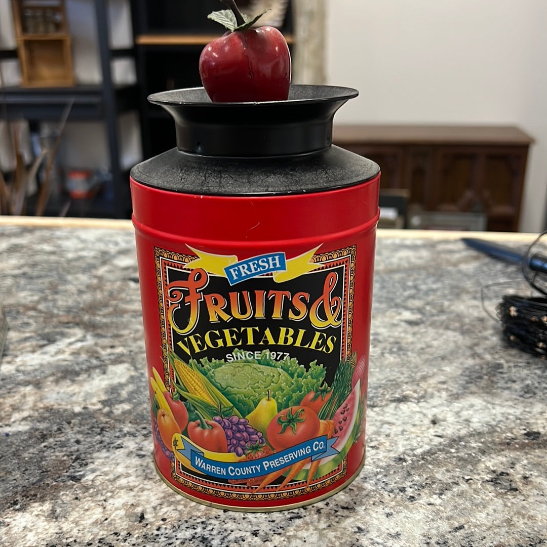 Red Apple Tin