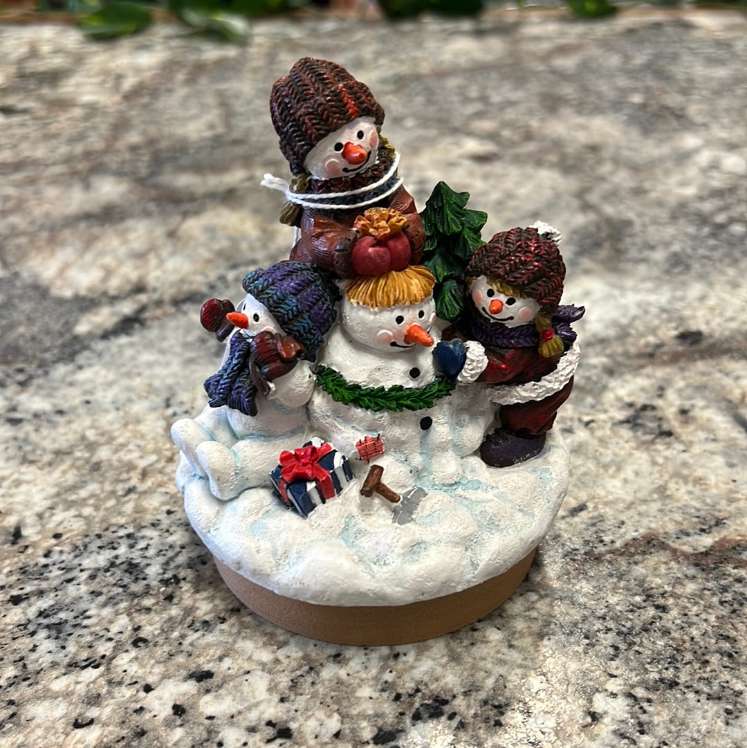 Snowman Candle Lid