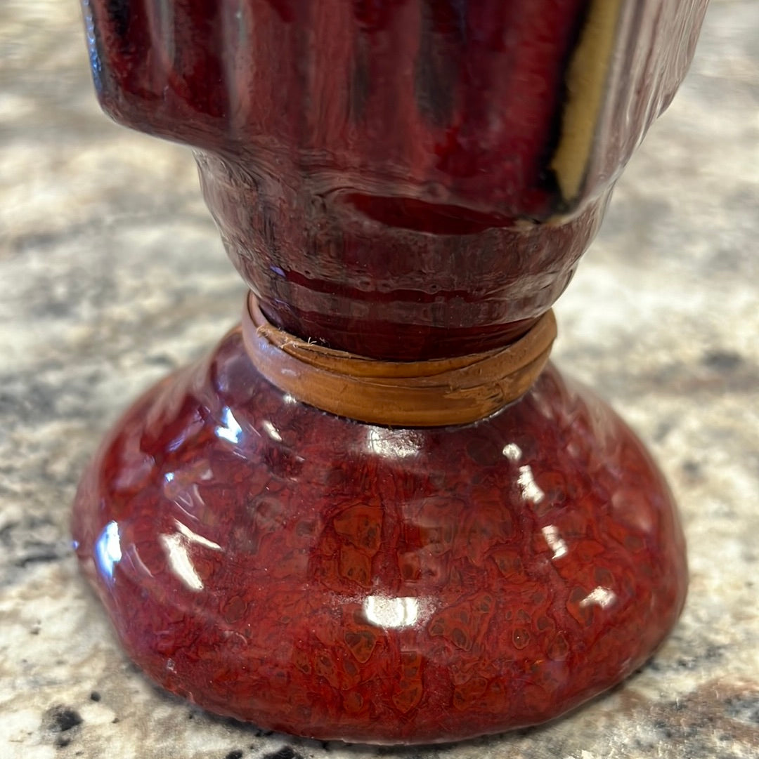 Red Candle Holder
