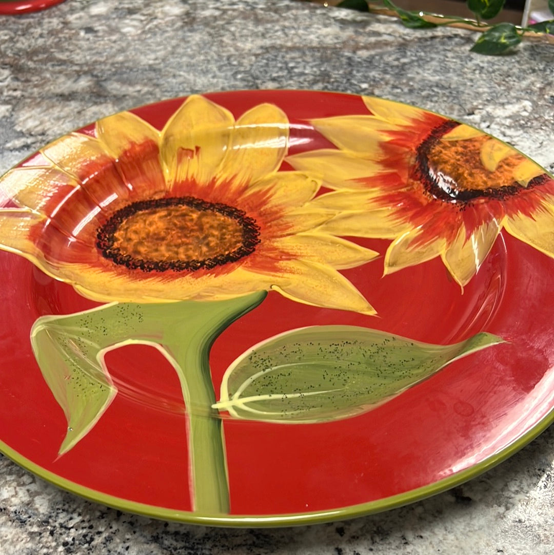 Large Sunflower Plate