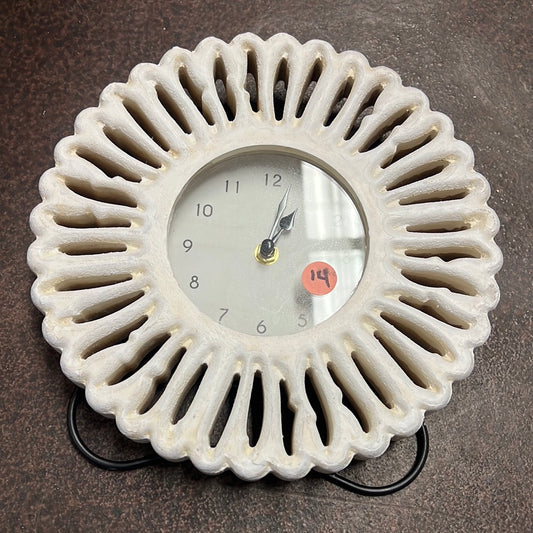 Round White Clock