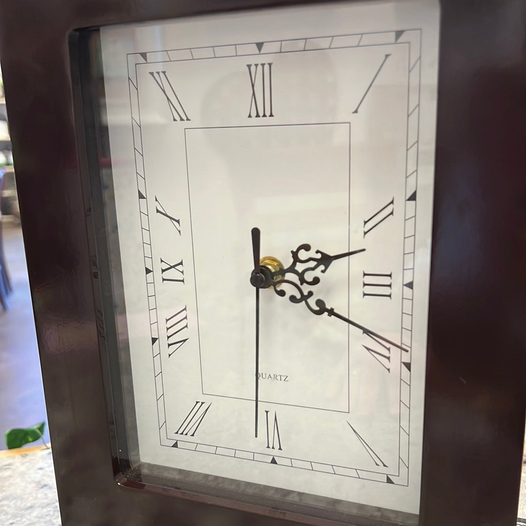 Dark Walnut Quartz Clock