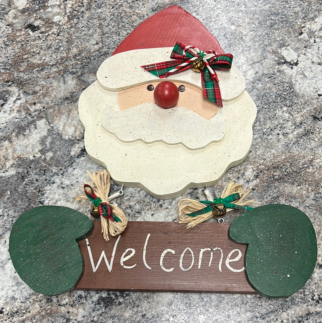 Santa Wood Sign
