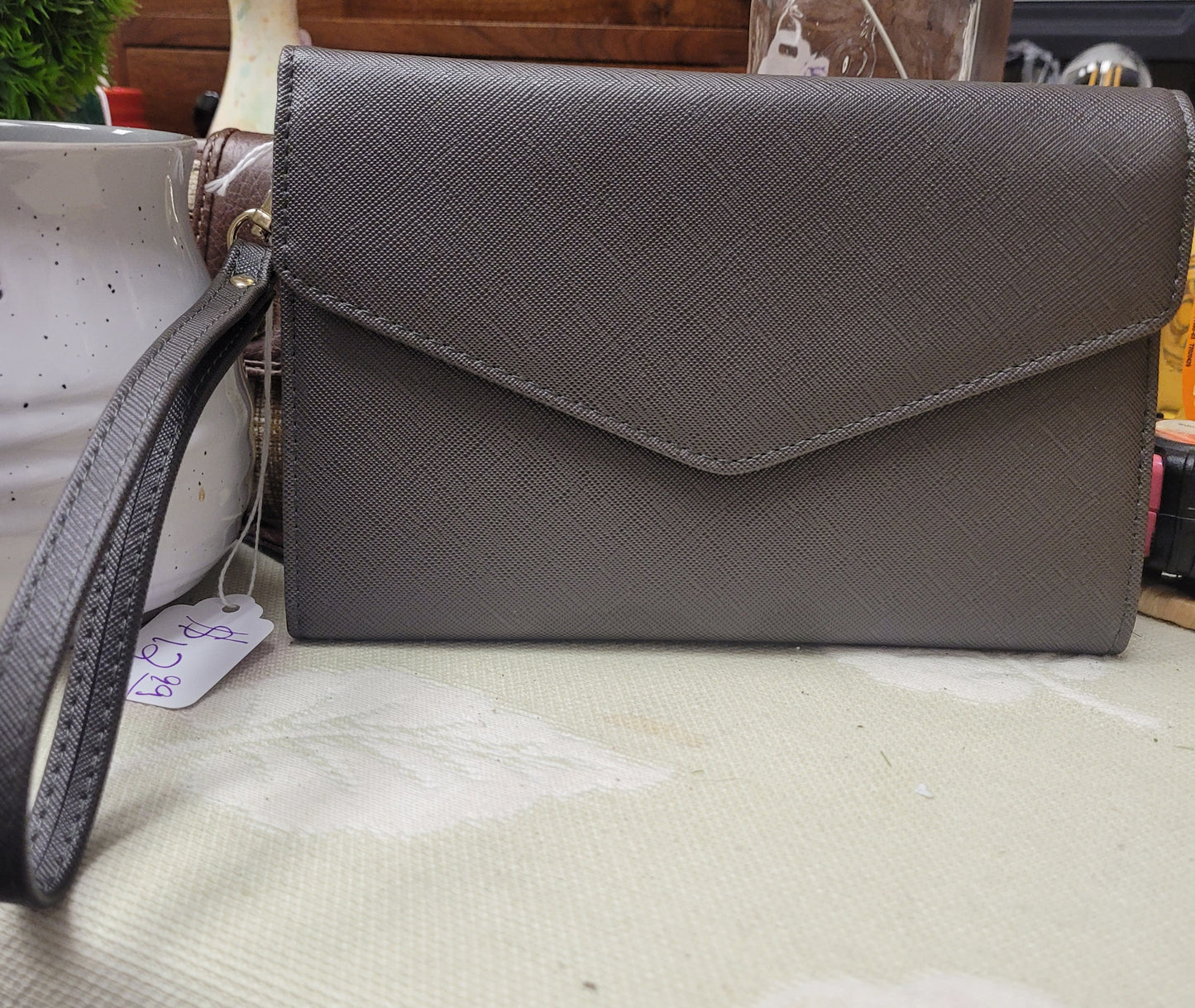 New gray wallet