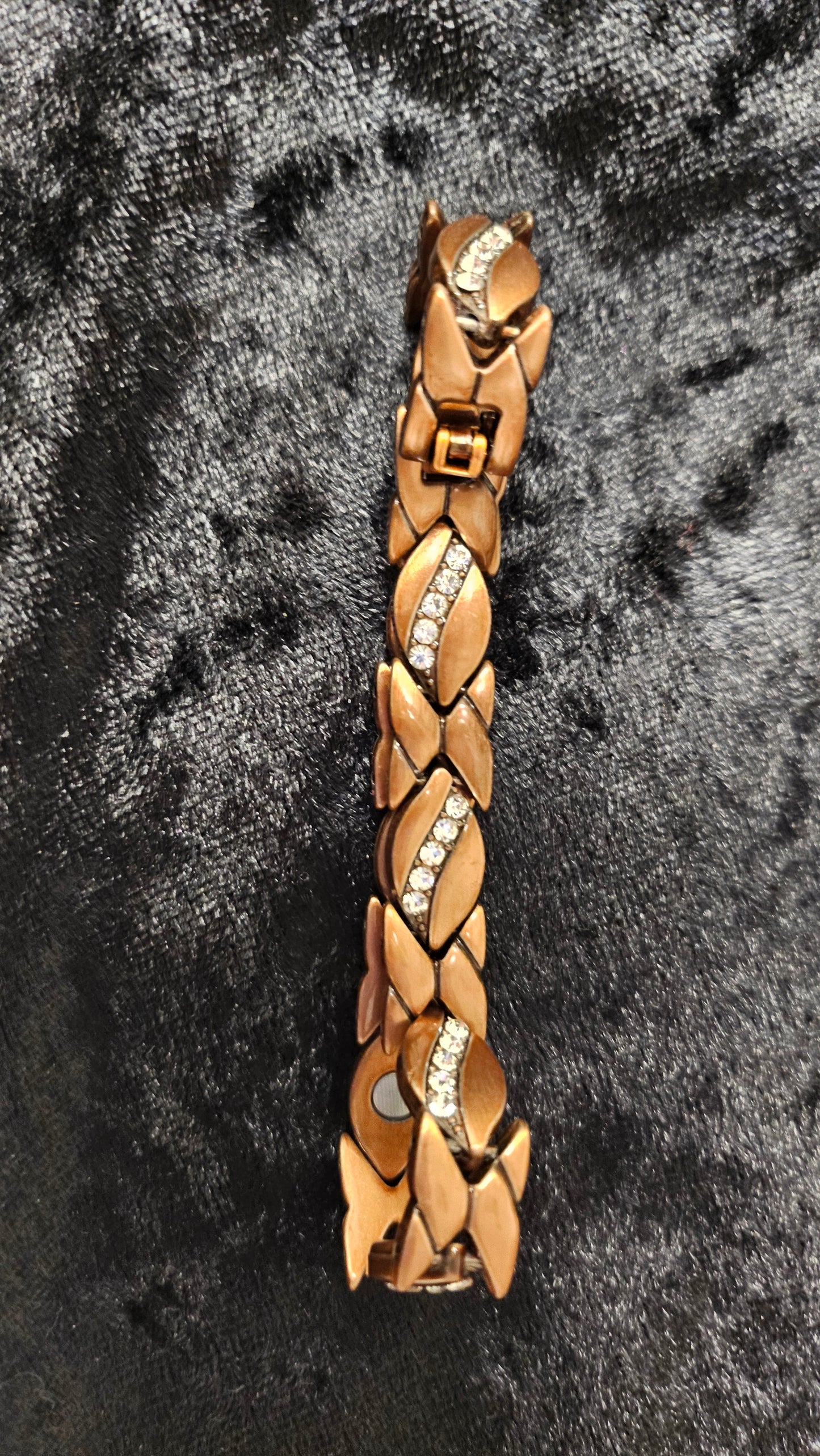 Copper medical w/zirconia & clasp