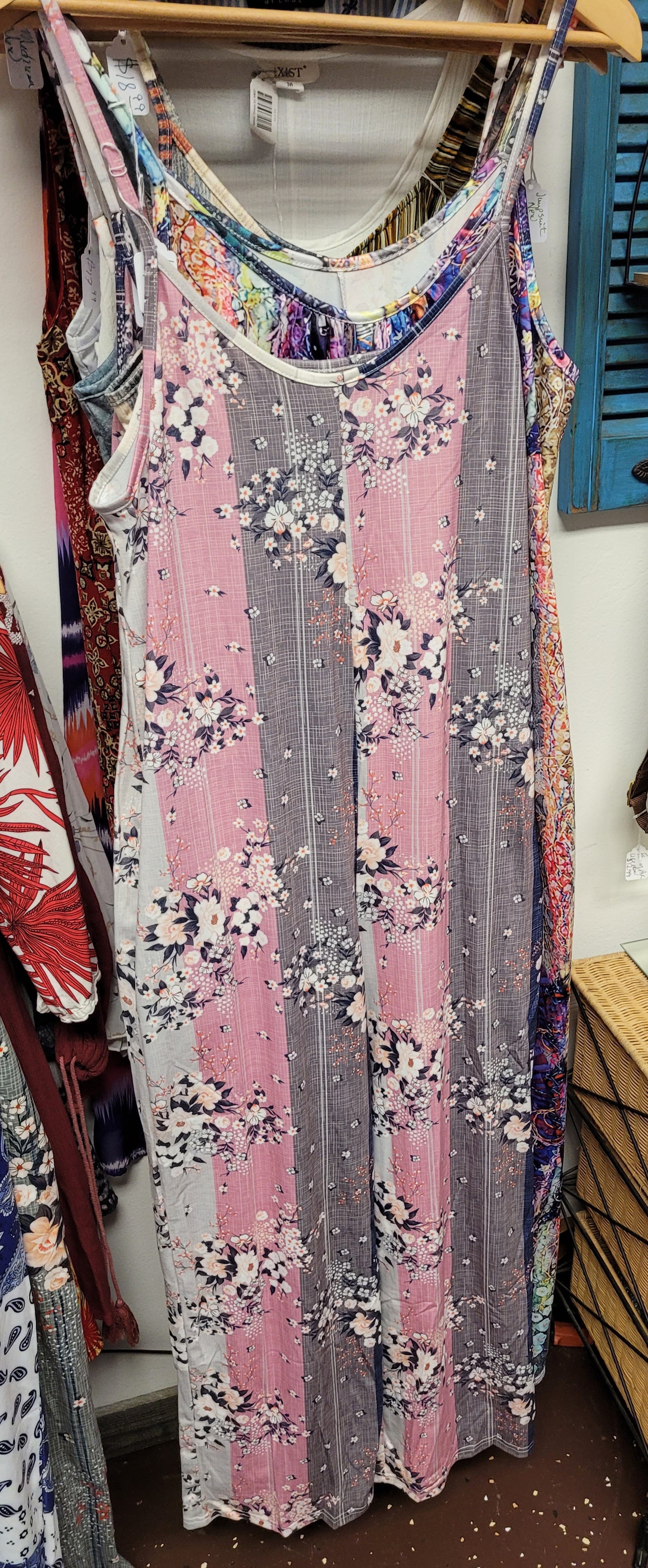 Pink flower dress
