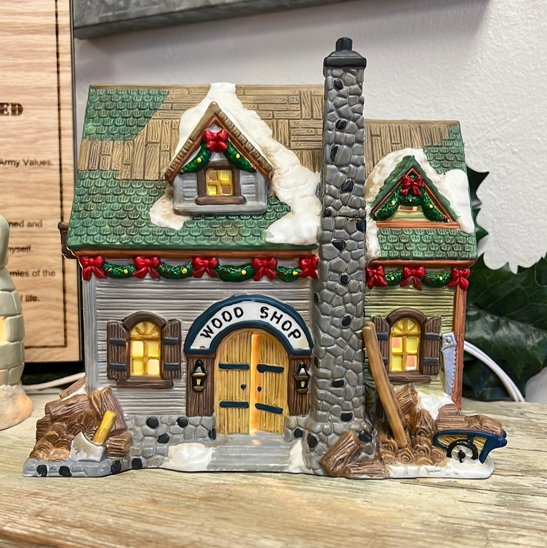 Holiday Lighted House
