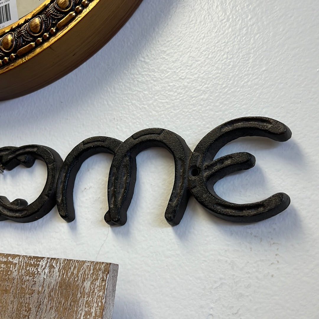 Cast Iron Welcome Sign