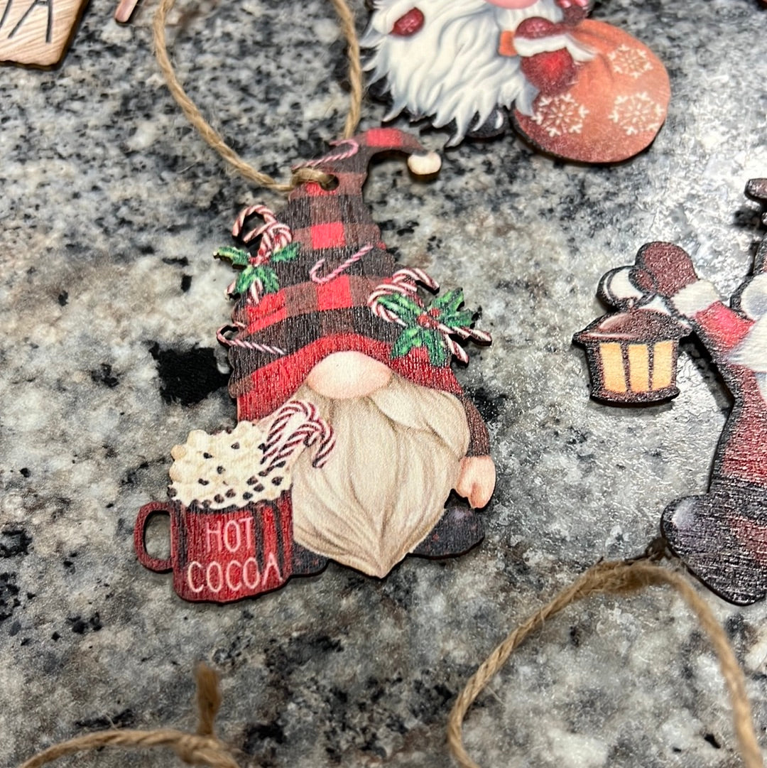 Small Wood Ornaments