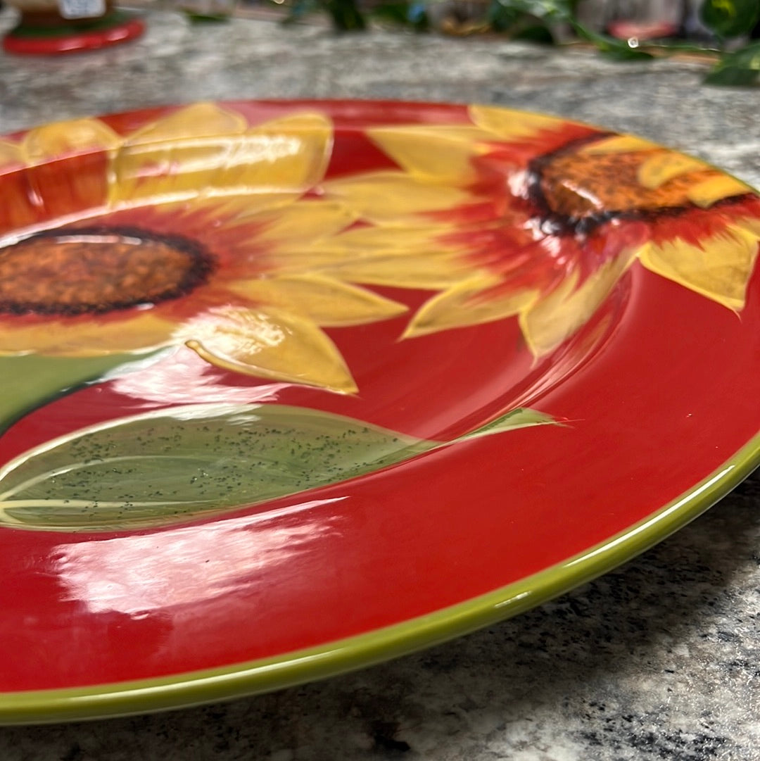 Large Sunflower Plate