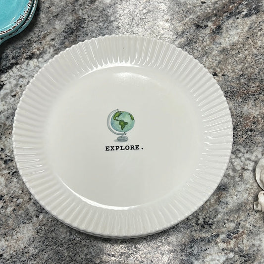 Rae Dunn Travel Plate Set