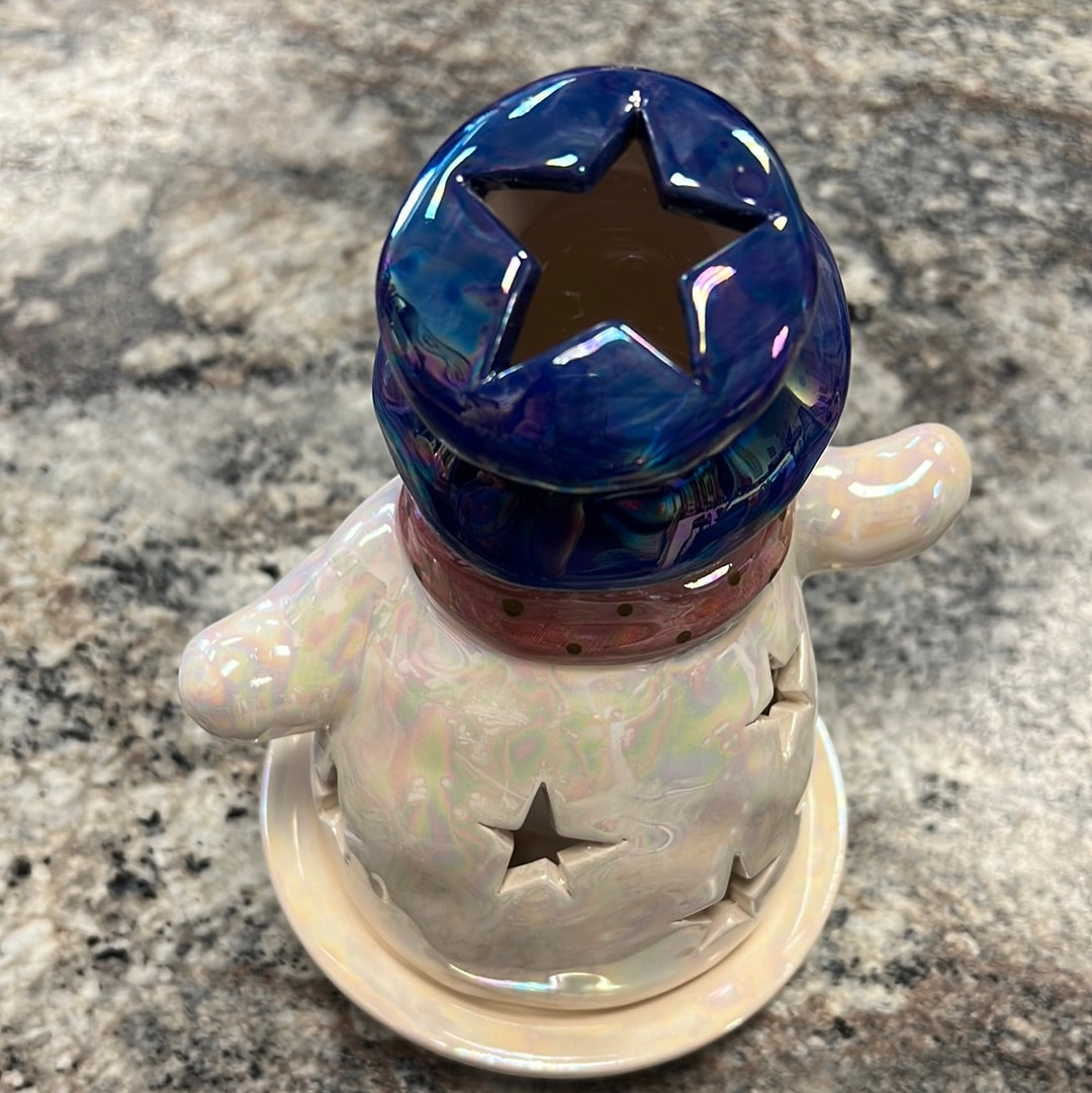 Snowman Candle Holder