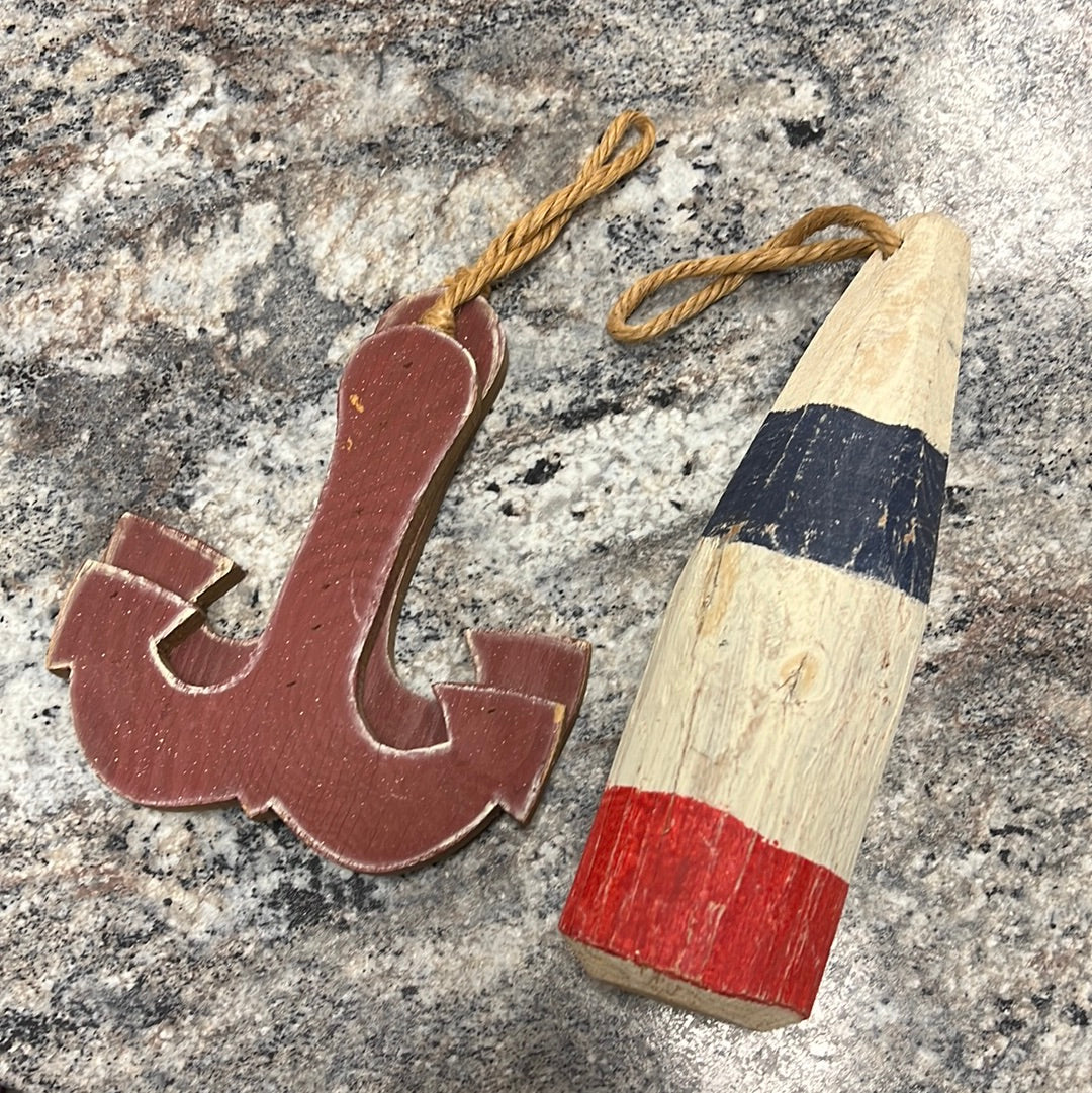Wood Buoy Decor