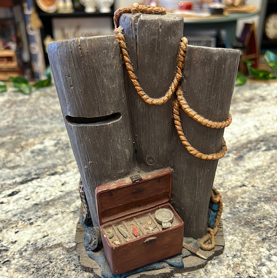 Vintage Fishing Coin Bank