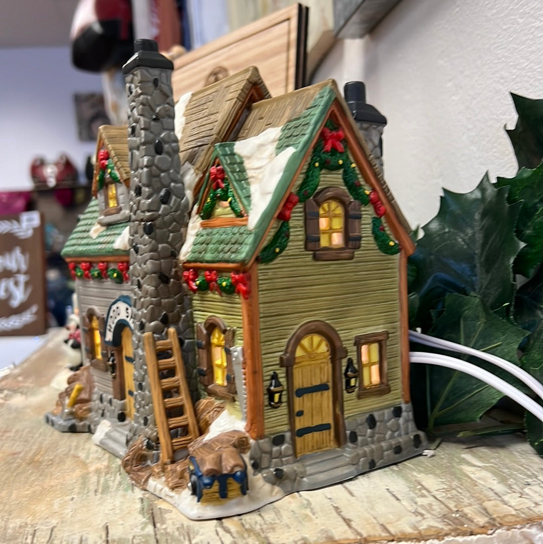 Holiday Lighted House