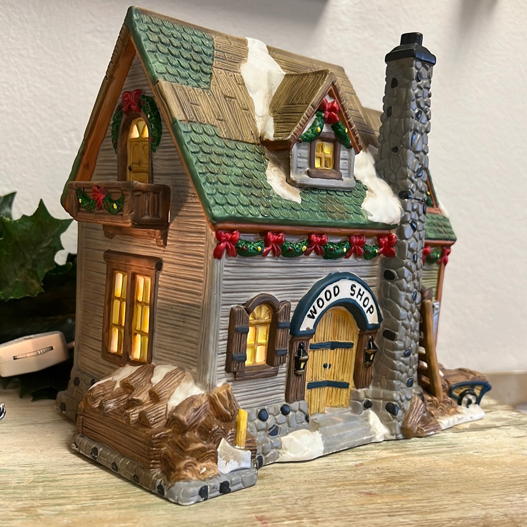 Holiday Lighted House
