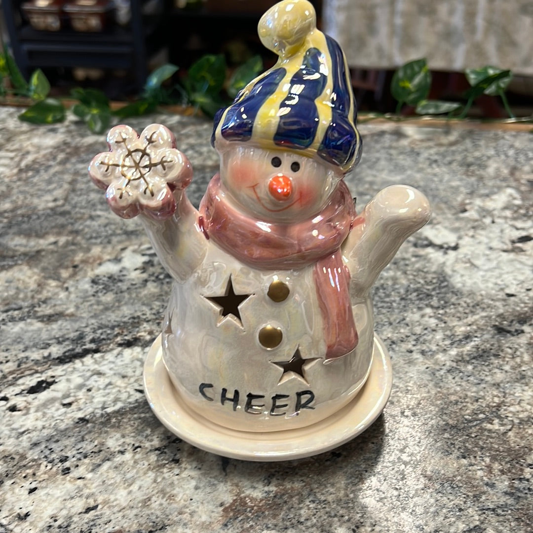 Snowman Candle Holder