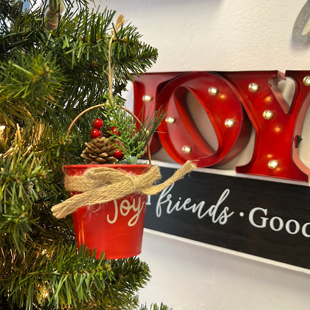 Joy Bucket Ornament