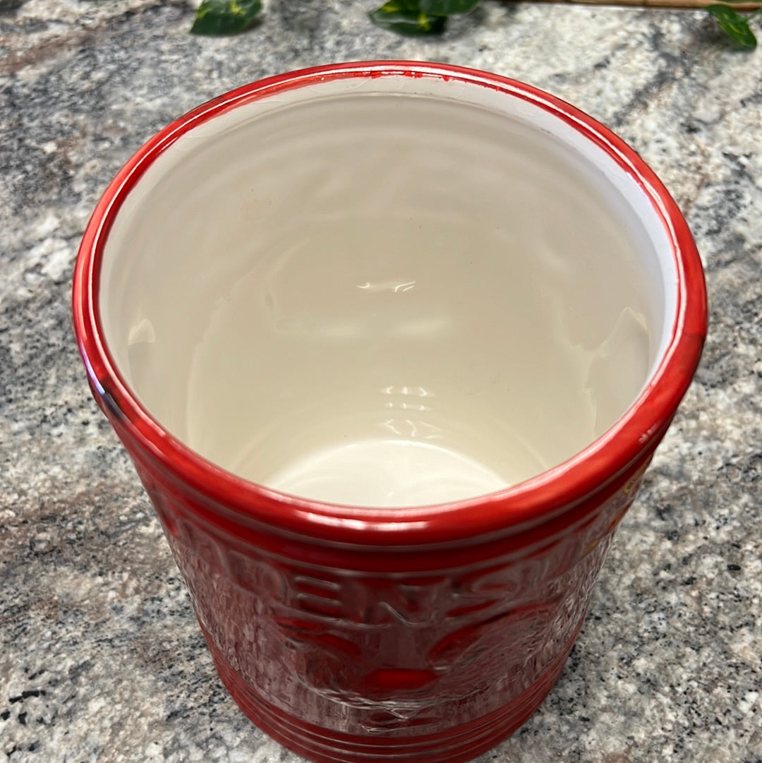 Red Utensil Holder