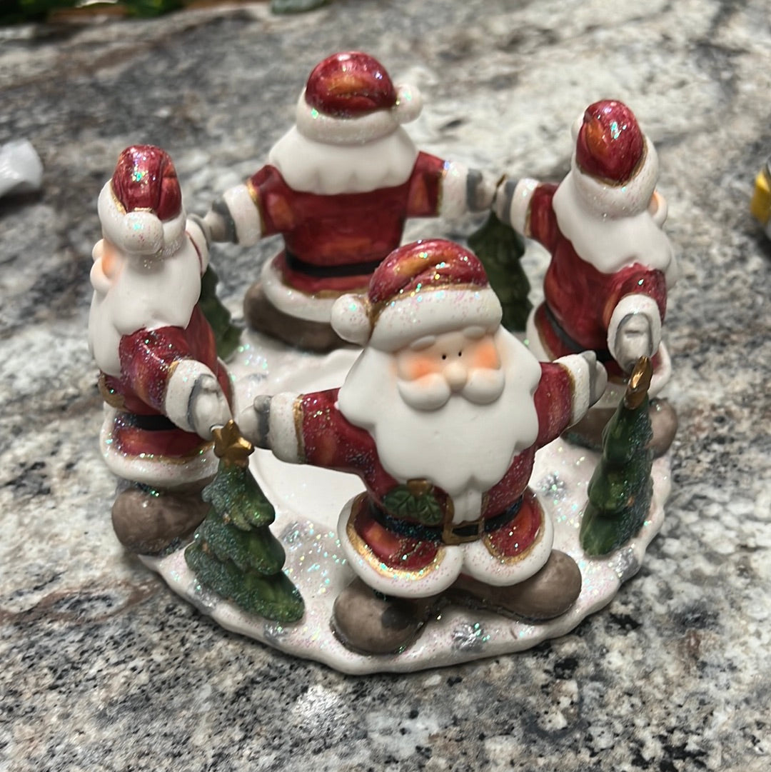 Santa Candle Holder