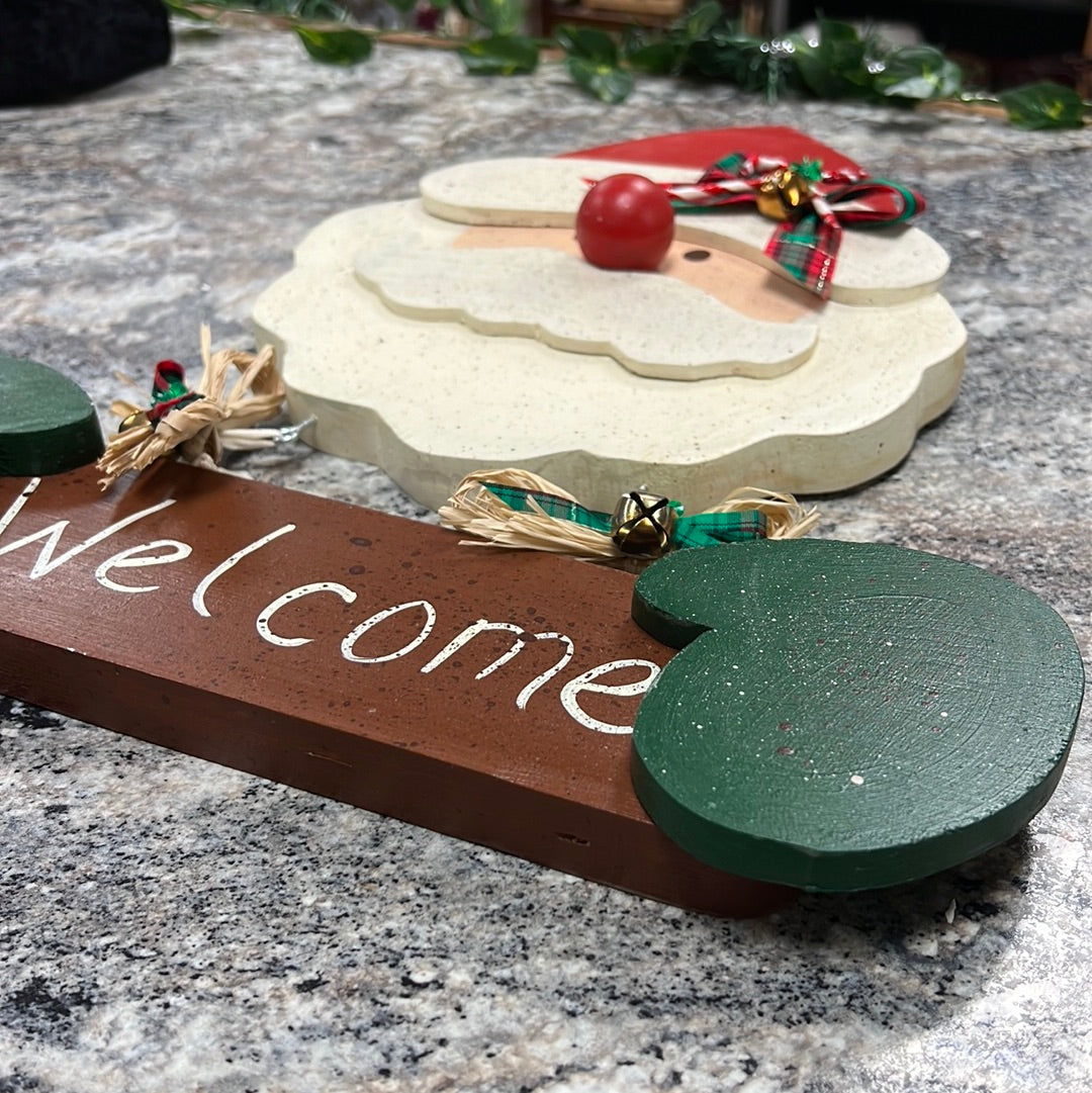 Santa Wood Sign
