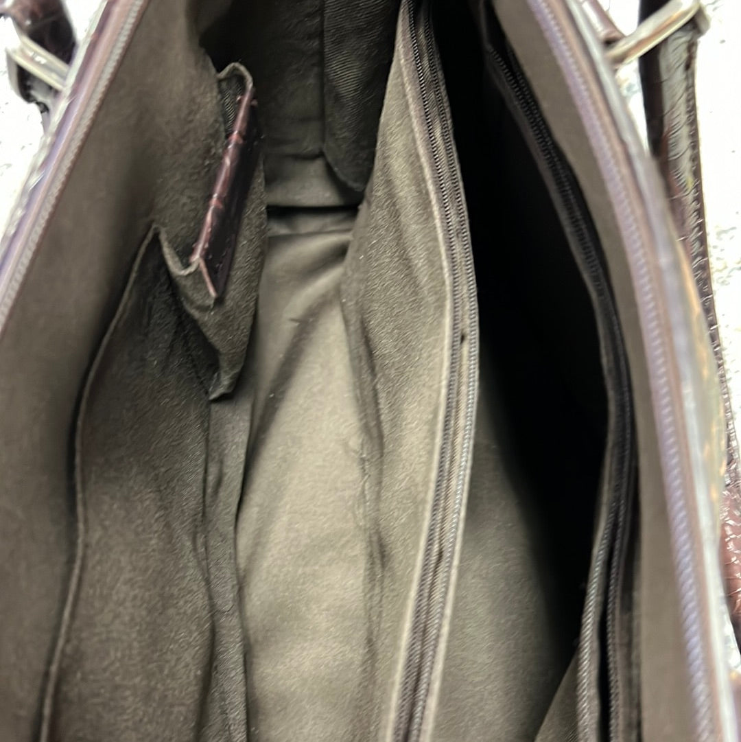 Brown Heart Handbag