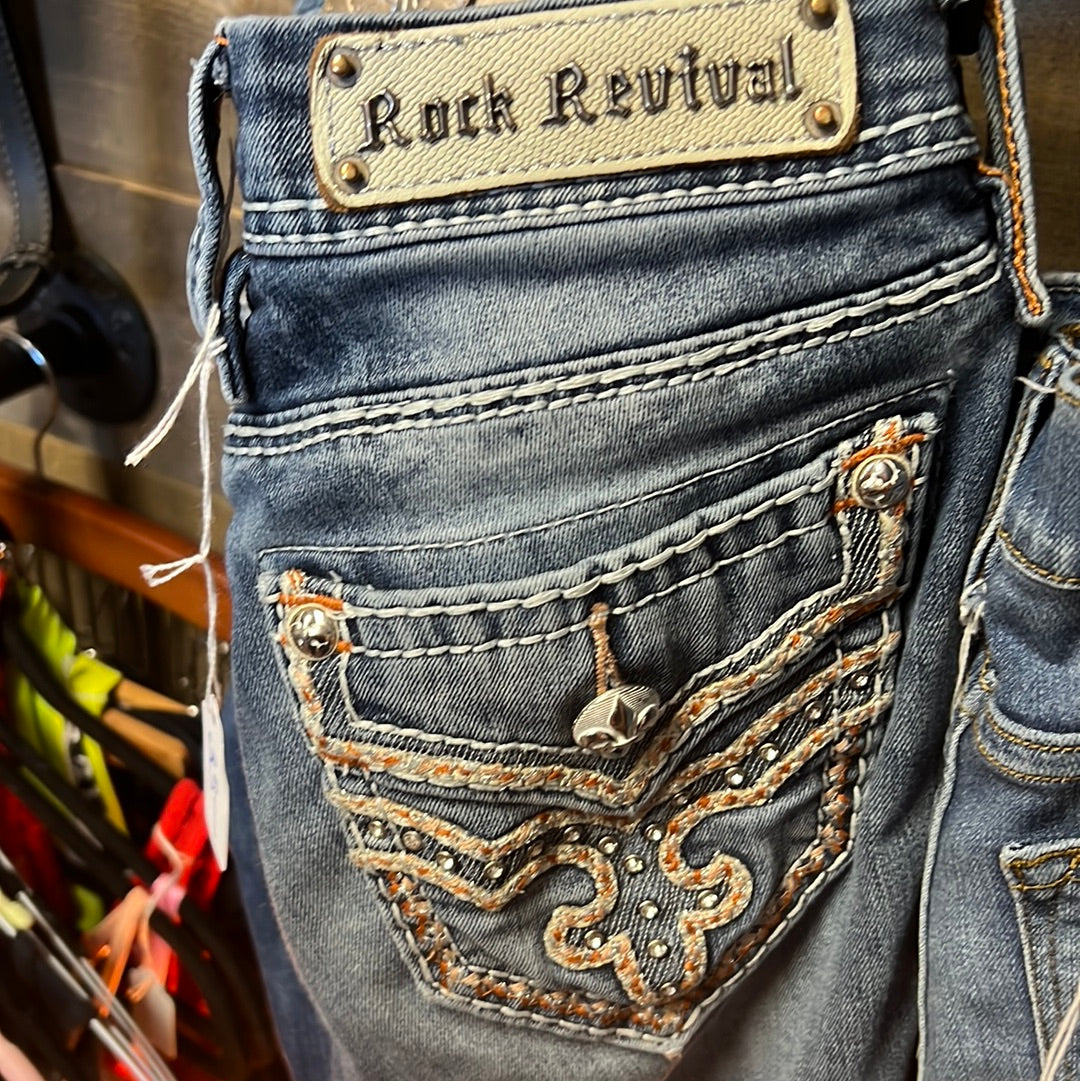 Rock Revival Jeans Sz 25 crop capri