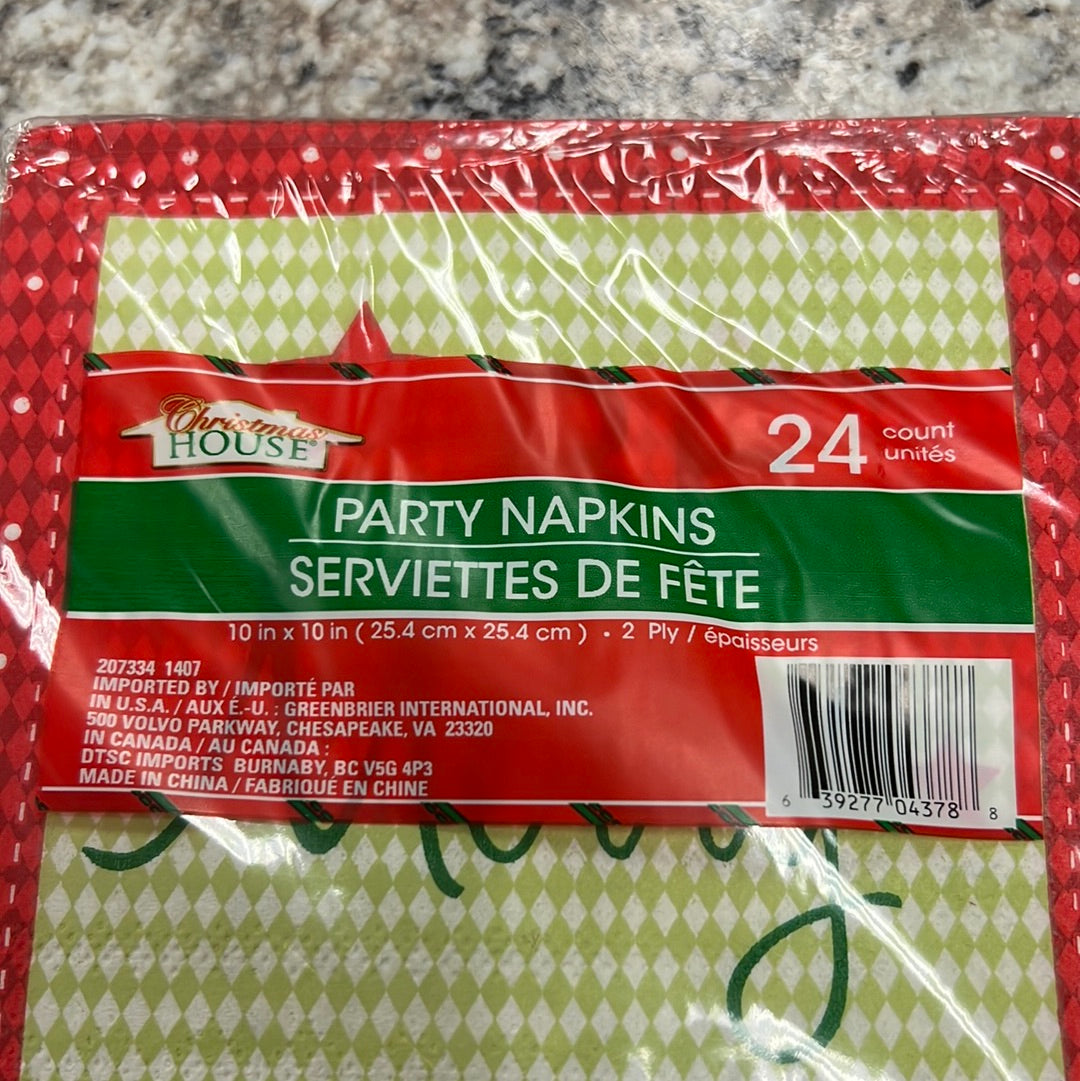 Christmas Napkins NEW