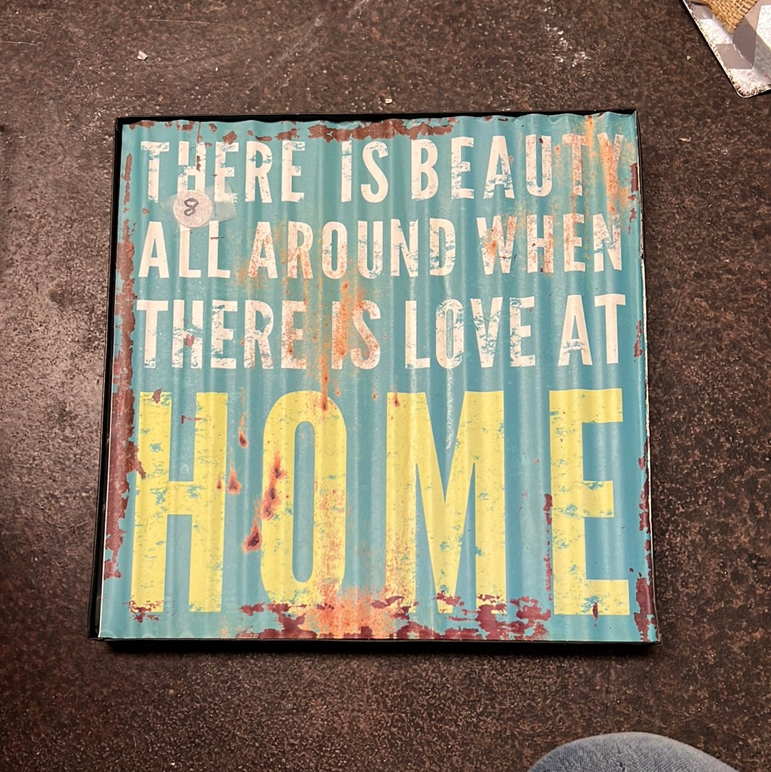 Home Tin Sign