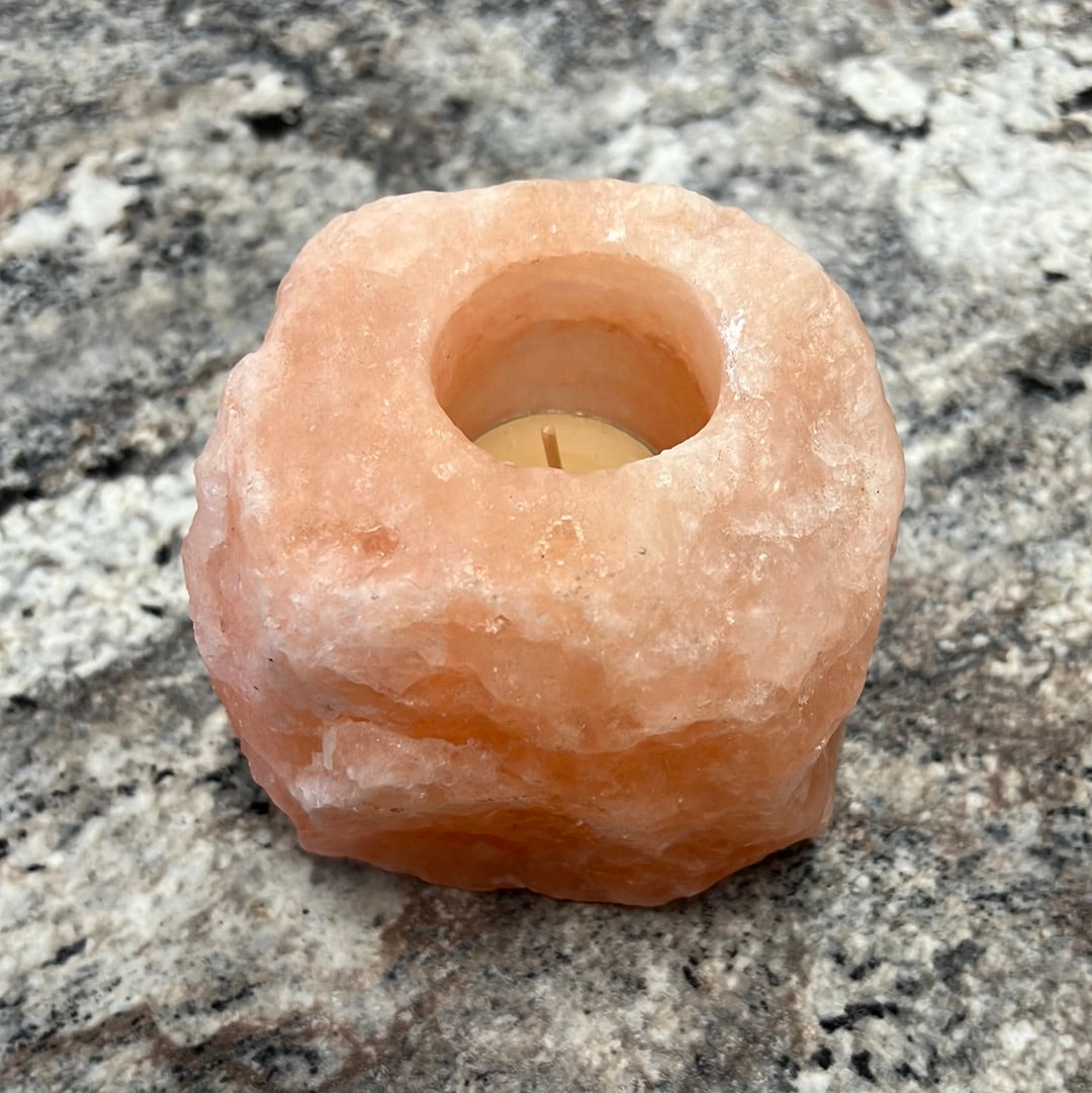 Salt Rock Candle Holder