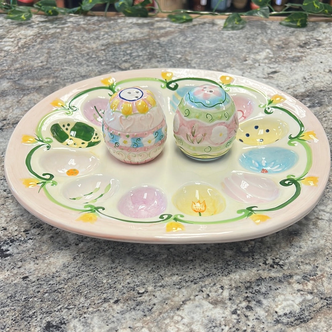 Easter Platter/Shaker Set