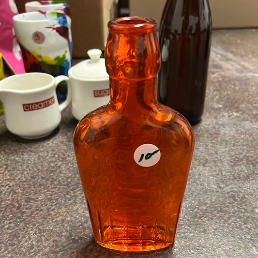 Red Glass Bottle