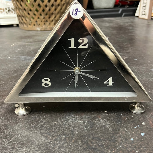 Triangle Metal Clock