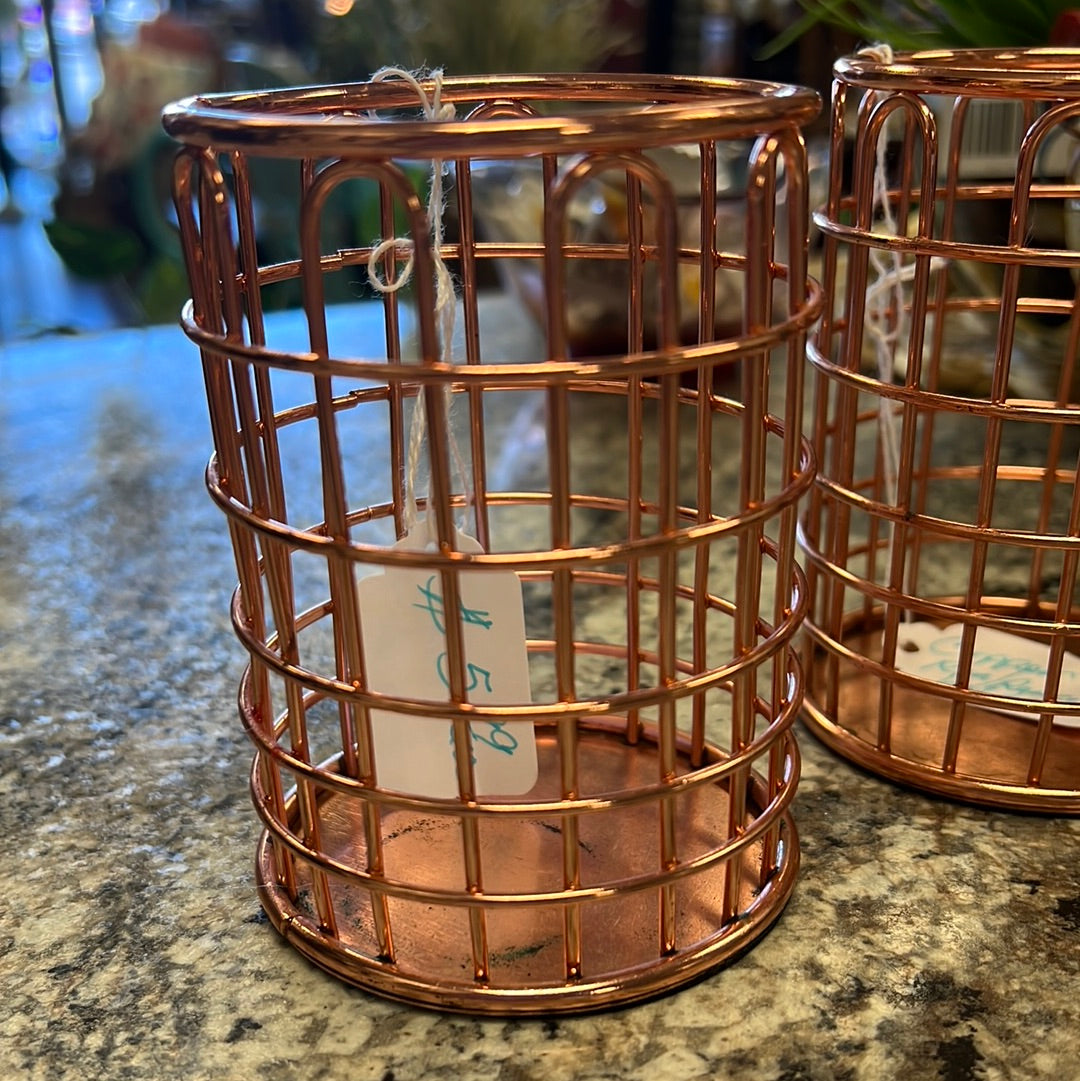 Rose Gold Pencil Holder