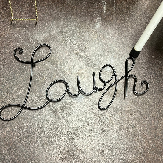 Laugh Metal Sign