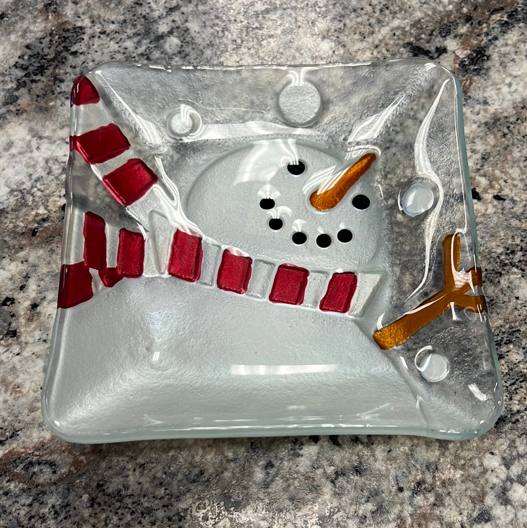 Small Snowman Dish