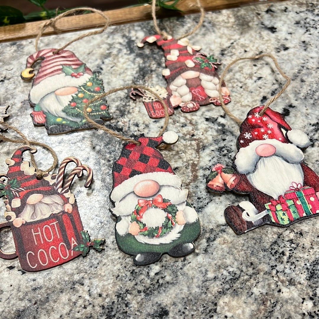 Small Wood Ornaments